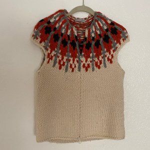 TSUMORI CHISATO Hand Knit Nordic Style Sweater